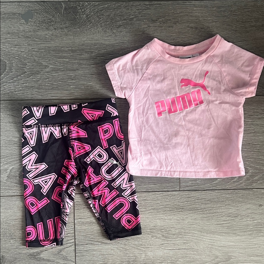Puma Pink and Black Kids Set